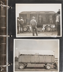  Ringling Bros and Barnum &. Bailey railroad and wagons phot...