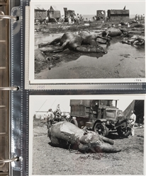  Ringling Bros and Barnum &. Bailey railroad and wagons phot...