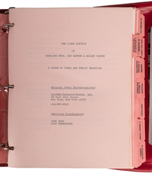  Ringling Bros and Barnum & Bailey 103rd Edition Press Kit. ...