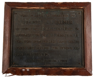  [TWO HEMISPHERES WAGON]. Col. B.J. Palmer Circus Hall of Fa...