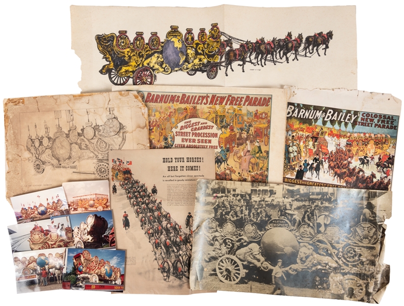  [TWO HEMISPHERES WAGON]. Large group of photos and ephemera...