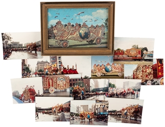  [TWO HEMISPHERES WAGON]. Large group of photos and ephemera...