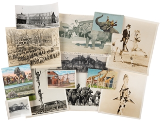  [CIRCUS -- WINTER QUARTERS]. Group of Nearly 30 Photos of W...