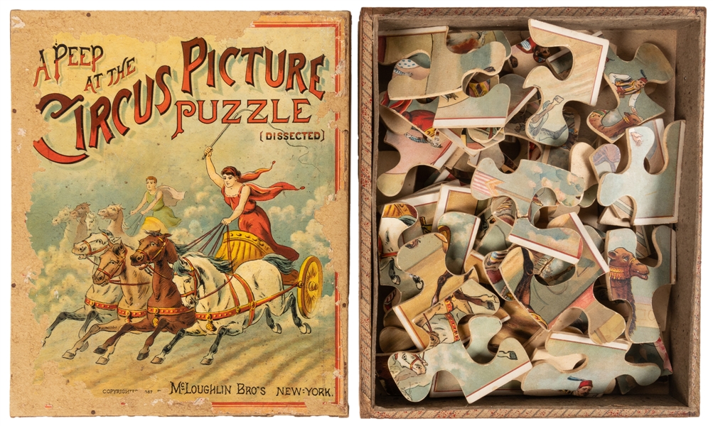  A Peep at the Circus Picture Puzzle. New York: McLoughlin B...