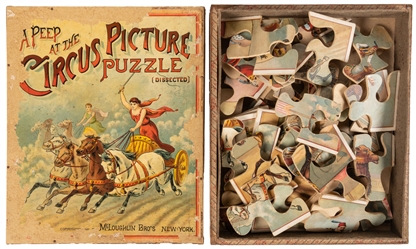  A Peep at the Circus Picture Puzzle. New York: McLoughlin B...