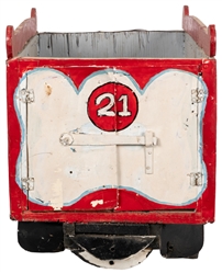  Real Wild West Model Circus Truck. Painted wood and metal m...