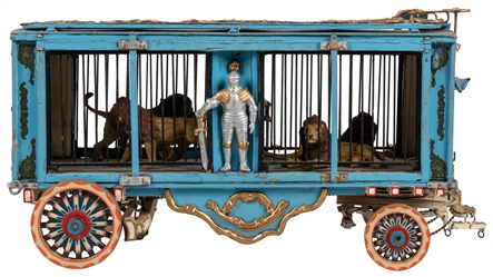  Group of 8 Model Circus Wagons and Truck. Seven model wagon...