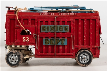  Group of 8 Model Circus Wagons and Truck. Seven model wagon...