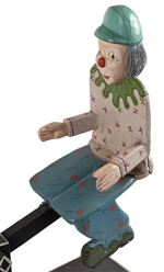  [CHILDREN'S TOY / RIDE-ON]. Hand-Made and Hand-Painted Clow...
