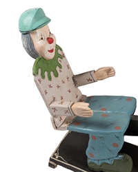  [CHILDREN'S TOY / RIDE-ON]. Hand-Made and Hand-Painted Clow...