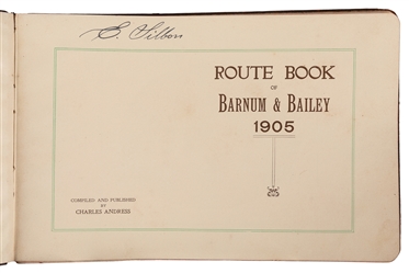  Route Book of Barnum & Bailey 1905. [Buffalo: The Courier C...