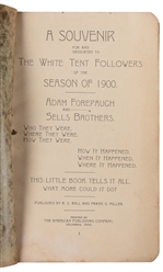  Adam Forepaugh and Sells Brothers. A Souvenir for and dedic...