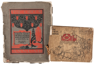  Two Ringling Bros. route books. Including: The Circus Annua...