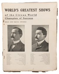  Two Ringling Bros. route books. Including: The Circus Annua...