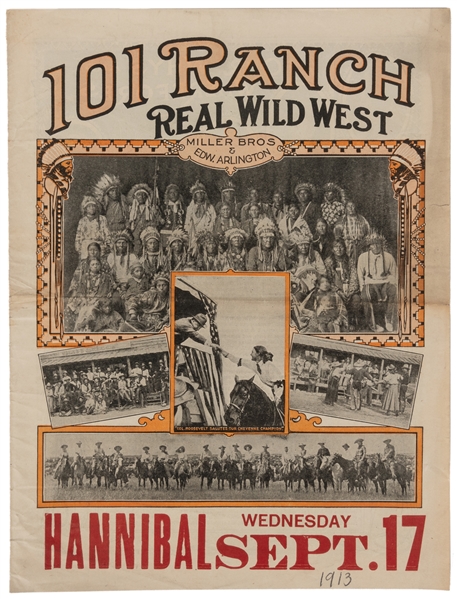  Miller Bros. & Arlington 101 Ranch Real Wild West courier. ...