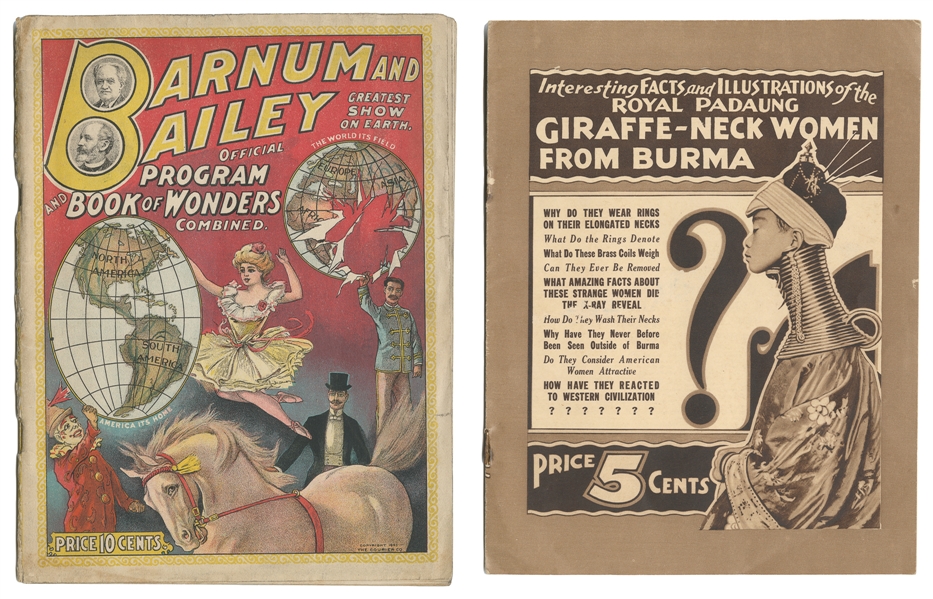  Barnum & Bailey Official Program and Book of Wonders. Buffa...