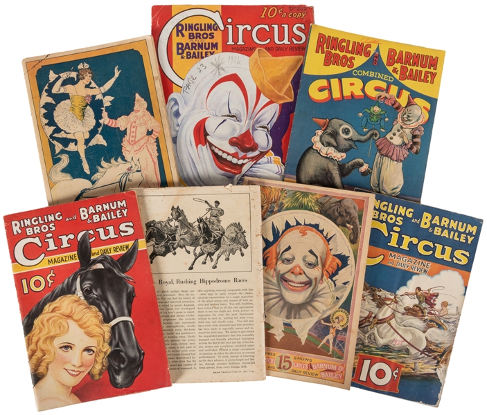  Ringling Bros. and Barnum & Bailey. Group of 26 programs. C...