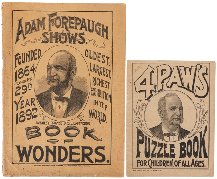  FOREPAUGH, Adam (1831-1890). Pair of Posthumously-Published...