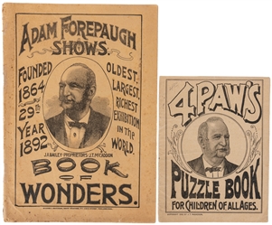  FOREPAUGH, Adam (1831-1890). Pair of Posthumously-Published...
