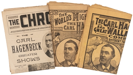  Carl Hagenbeck / Hagenbeck-Wallace. Group of 3 couriers. 19...