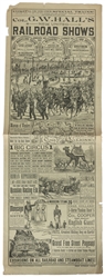  Col. G.W. Hall's New United Railroad Shows. Cincinnati: Rus...