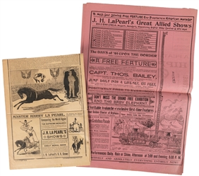  J.H. LaPearl's Railroad Shows. Herald and courier. 1898. A ...