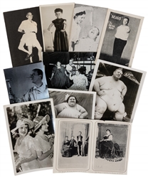  Circus and Sideshow Photographs and Clippings. Approximatel...