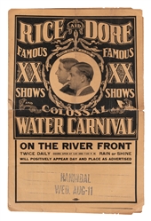  Rice and Dore Famous XX Shows. Colossal Water Carnival. Mil...