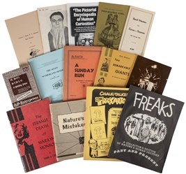  [CIRCUS & SIDESHOW]. Group of 22 booklets and catalogs. Inc...