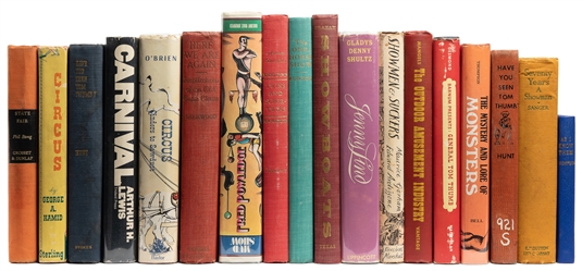  [CIRCUS & SIDESHOW]. Group of 20 volumes. Various titles on...