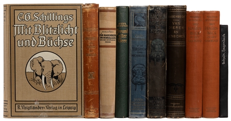  [ZOOS & ANIMALS]. Group of 10 German and Dutch titles, chie...