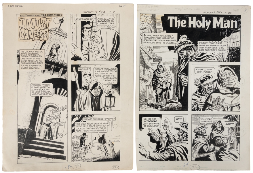  [COMIC ART]. Ripleys Believe It Or Not True Ghost Stories ...