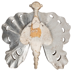  Carved Wooden Moth / Butterfly Circus Ornament. 20th centur...