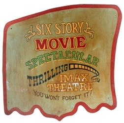  Hand-painted Carnival Attraction Entrance Signs. Second hal...