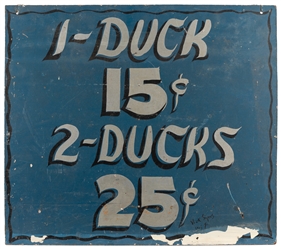  Three Hand-Painted Carnival Game Signs. Three hand-painted ...