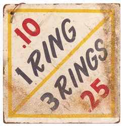  Three Hand-Painted Carnival Game Signs. Three hand-painted ...