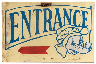 Three Kiddie Ride Carnival Entrance Signs. American, mid to...