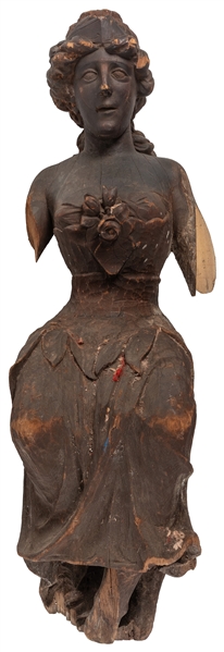  Hand-carved Circus Wagon Figurehead. Circa early 20th centu...
