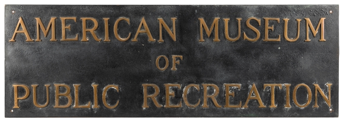  American Museum of Public Recreation Sign. Coney Island, Br...