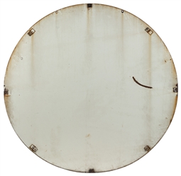  A Round Porcelain Clown Amusement Park Sign. Circa 1950s. 4...