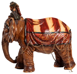  Model Circus Wagon and Elephant. American, ca. 1970s? Paint...
