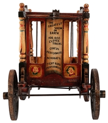  Model Circus Wagon and Elephant. American, ca. 1970s? Paint...
