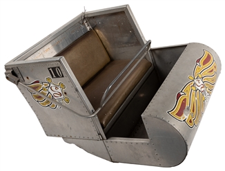  [CARNIVAL RIDES]. Aluminum Capsule Vehicle for Child's Ride...