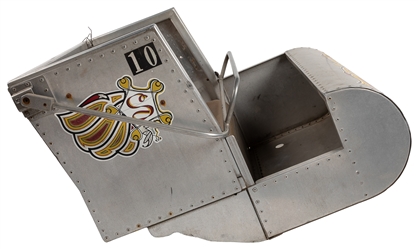  [CARNIVAL RIDES]. Aluminum Capsule Vehicle for Child's Ride...