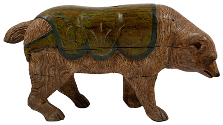  Polar Bear Carousel Figure. [N.p., ca. 20th century]. Charm...