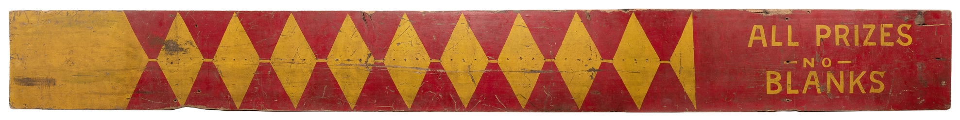  [CARNIVAL SIGNS]. Pair of Hand-Painted Wooden Signs or Deco...