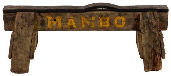  [CARNIVAL SIGNS]. Pair of Hand-Painted Wooden “One Ring Win...