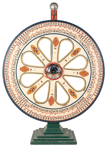  [CARNIVAL GAMES]. Wheel of Fortune Spinning Wheel with Stan...