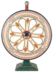  [CARNIVAL GAMES]. Wheel of Fortune Spinning Wheel with Stan...