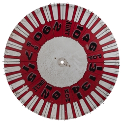  [CARNIVAL GAMES]. Game of Chance Spinning Wheel. [N.p., ca....
